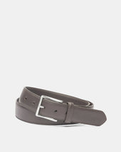 Pebbled Bison Belt In Leather
