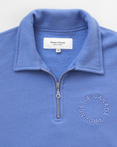 Half Zip Fleece Sweatshirt Periwinkle Unisex