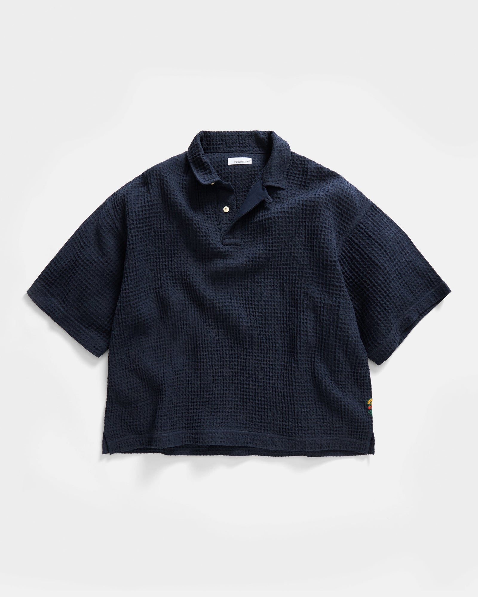 Peter Ss Polo Graphite Woven Cotton Thermal