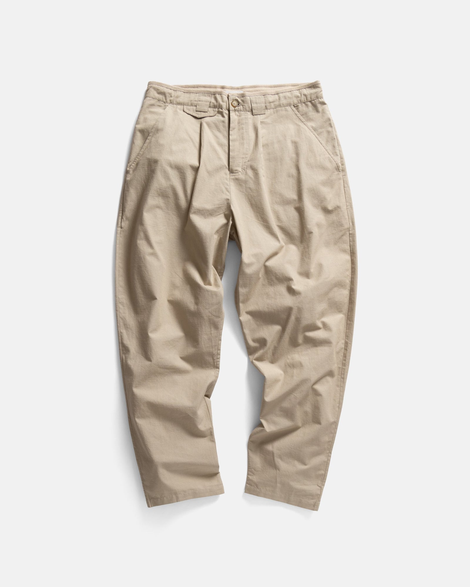 Philo Pleated Pant London Fog Cotton Micro Ripstop