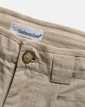 PHILO PLEATED PANT - LONDON FOG COTTON MICRO RIPSTOP