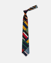 Made In Usa Patchwork Stripe Tie