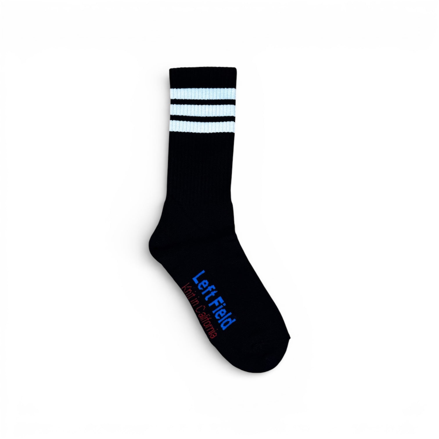 White Striped Bamboo Tube Socks