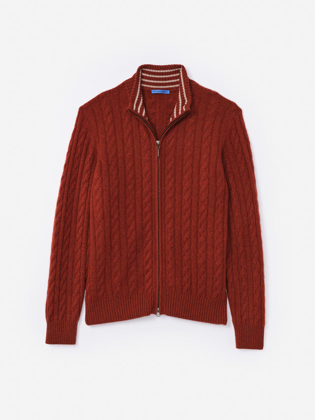 H_Rust Solid Lochside Cashmere Sweater | Men's Sweaters | J.McLaughlin