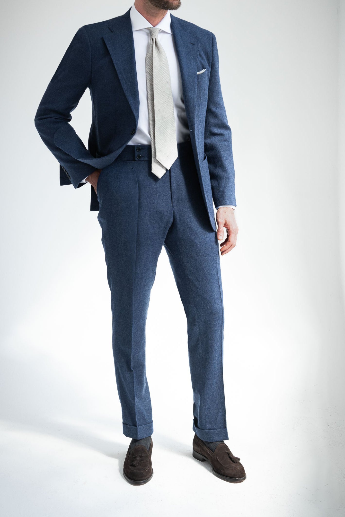 Bluette Wool And Cashmere Suit Made In Italy