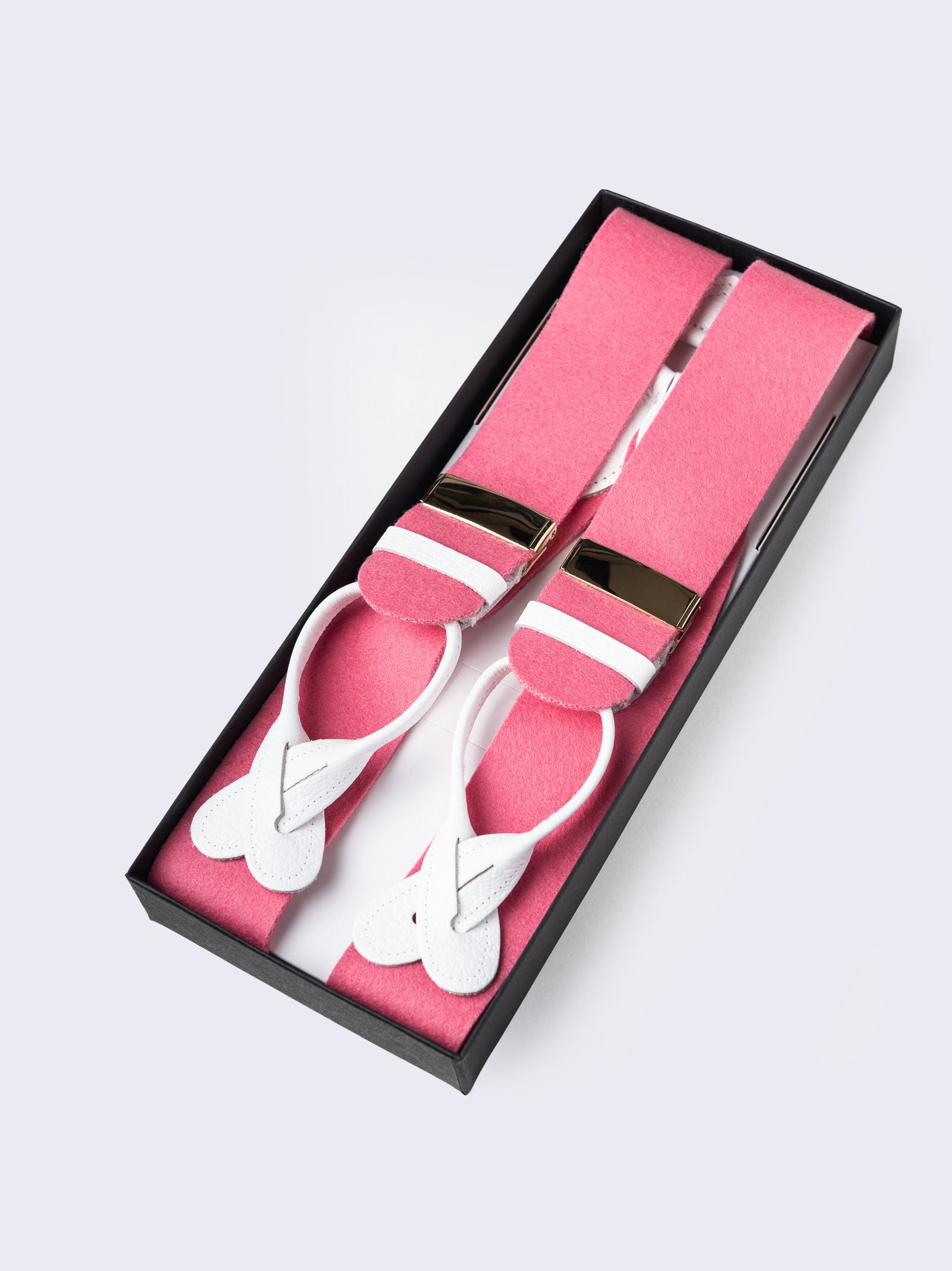 Pink Boxcloth Braces
