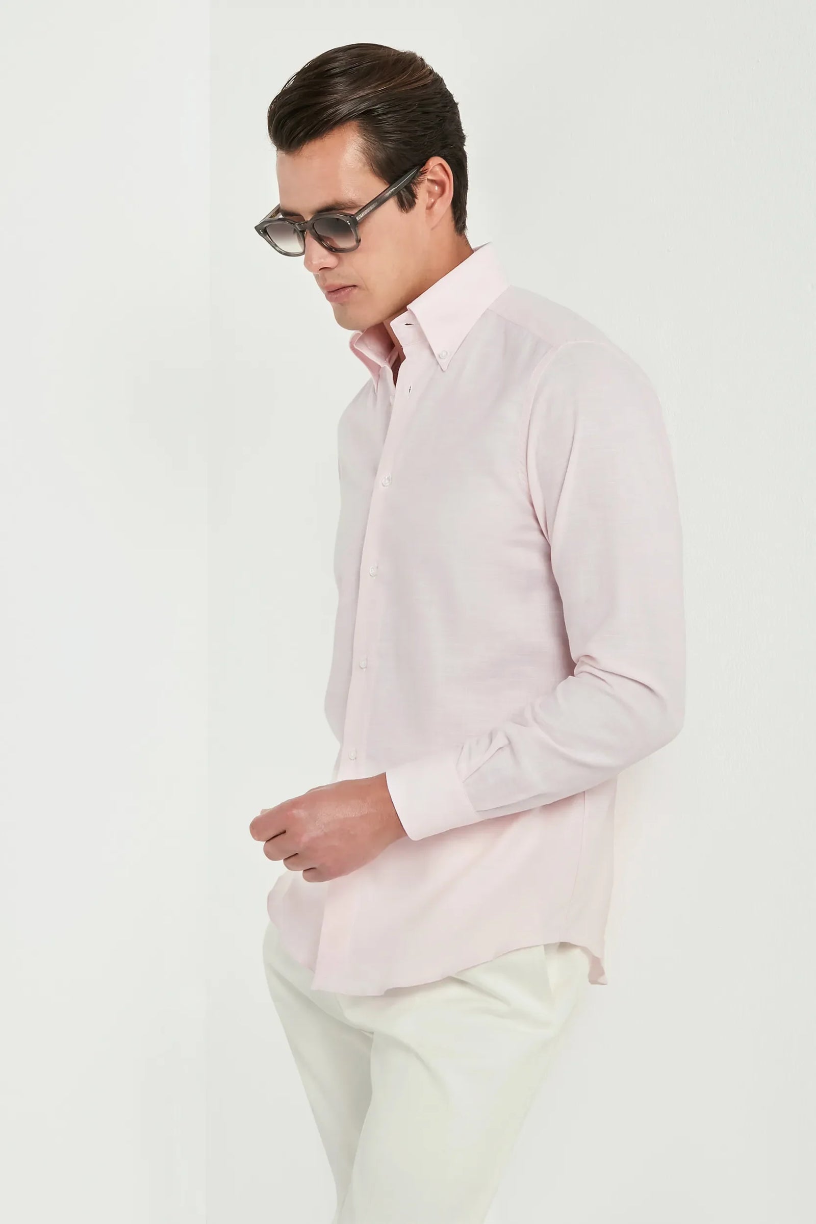 Chambray Button Down Shirt Made In Italy