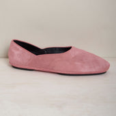 George Cortina For Anderson Sheppard Plain Pony Hair Slippers In Light
