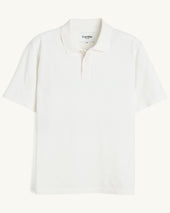 Pique Polo - White