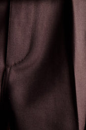 Manhattan Pleated Trousers Dark Brown