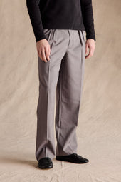 Manhattan Pleated Trousers Grey