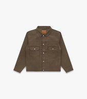 Pleated Twill Trucker