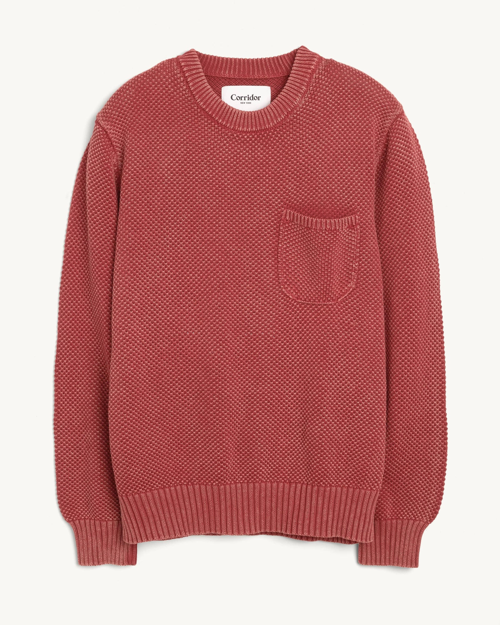 Pocket Crewneck - Red