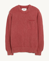 Pocket Crewneck - Red