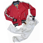 Podium Jacket - Red/White - Last One - Size Small