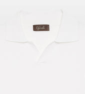 Polo En Coton Blanc Tricot