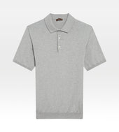 Polo en coton gris