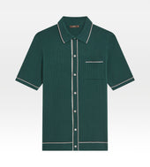 Polo R Tro En Coton Vert