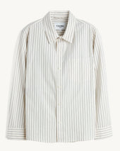 Poplin Stripe LS - Natural