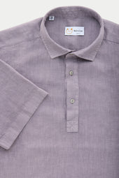 Linen Pop Over Shirt Lavender Aura