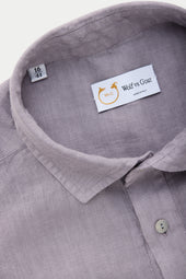 Linen Pop Over Shirt Lavender Aura