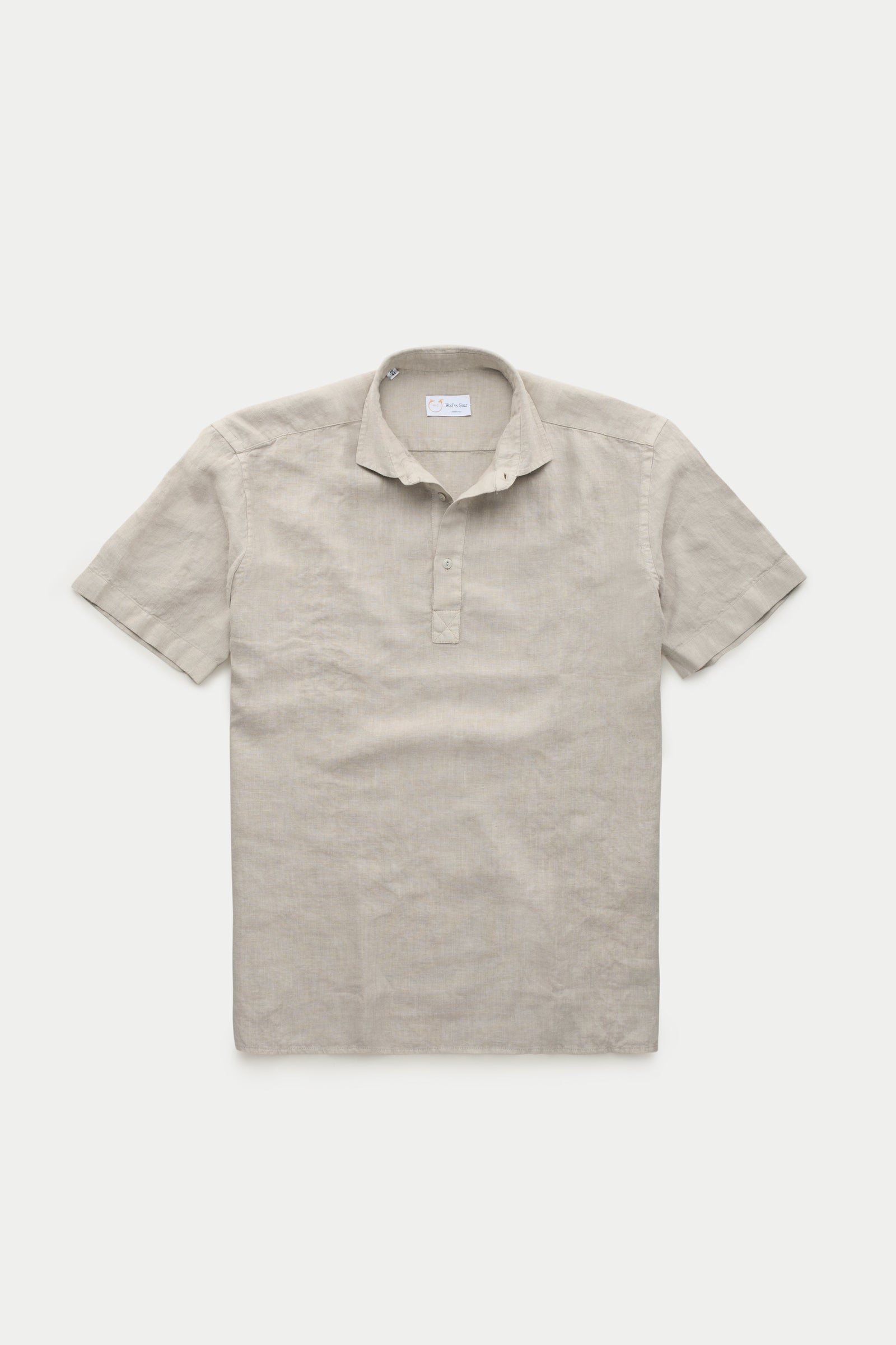Linen Pop Over Shirt Oxford Tan
