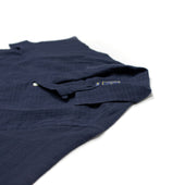 Grain Camp Collar Shirt In Checked Cotton Gauze