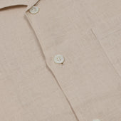 Camp Shirt In Raw Undyed Linen
