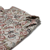 Flowers Painting Camp Shirt In Linen And Cotton