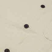 Labura Unlined Chore Jacket In Natural Washed Linen