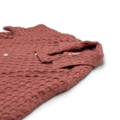 Sands Camp Shirt In Clay Waffle Gauzy Cotton