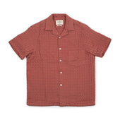Sands Camp Shirt In Clay Waffle Gauzy Cotton