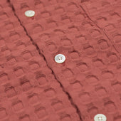 Sands Camp Shirt In Clay Waffle Gauzy Cotton