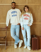 Toronto Fleece Sweatshirt Eggshell Unisex