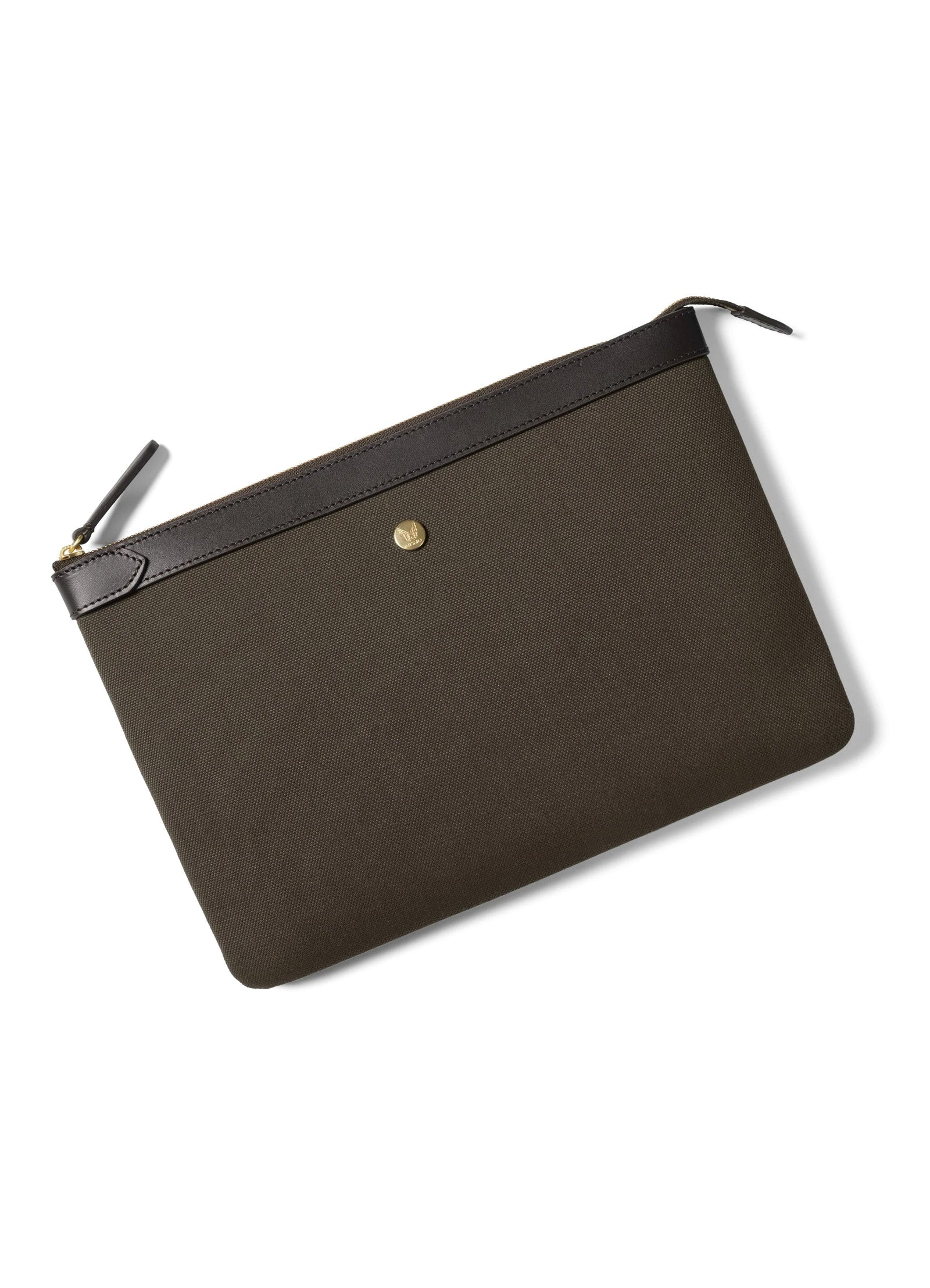 M/S POUCH LARGE | Army/Dark Brown