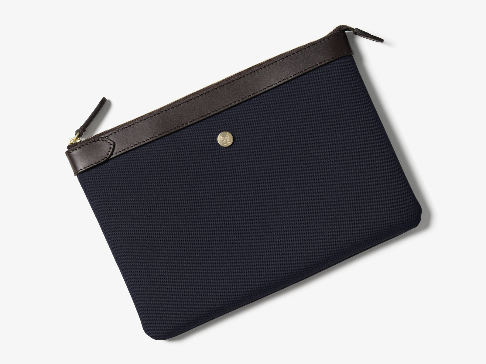 M/S Pouch – Navy/Dark Brown
