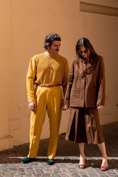 Lucio Unisex Sweater In Knit And Fabric