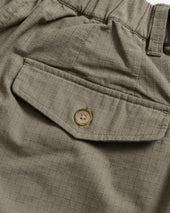 KELL PLEATED BIG PANT - DESTROYED SAGE COTTON RIPSTOP