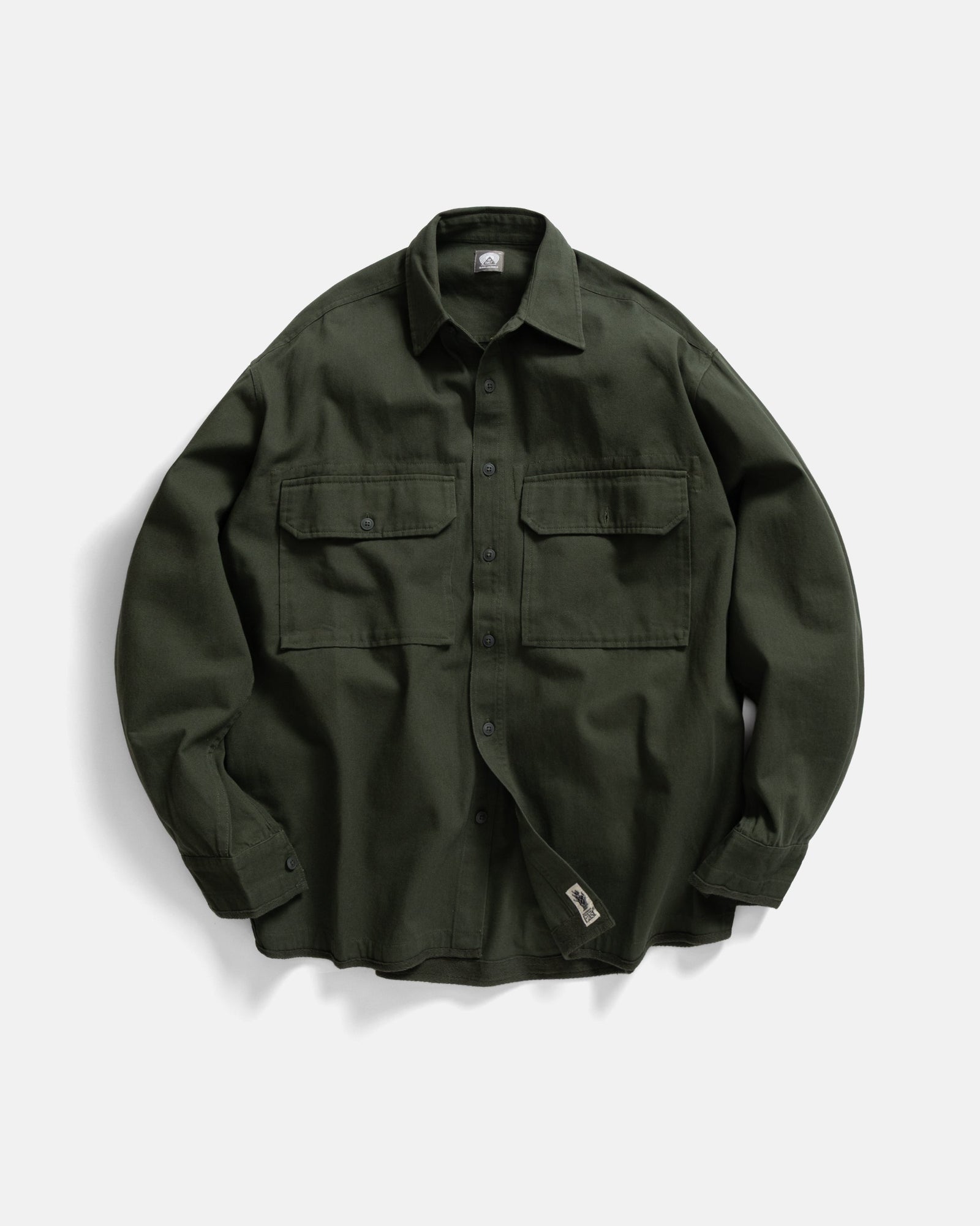 Shelter Service Shirt Morning Foliage Green Homegrown Twill