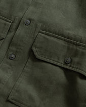 Shelter Service Shirt Morning Foliage Green Homegrown Twill