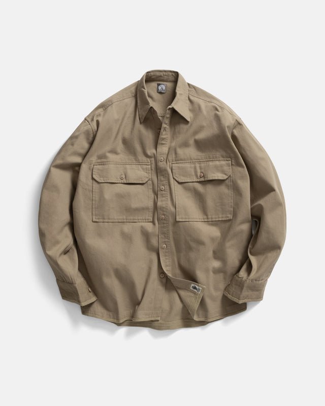 SHELTER SERVICE SHIRT - CRAMERTON BEIGE HOMEGROWN TWILL