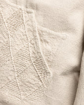 ELI HAND-EMBROIDERED DOUBLE KNEE WORK PANT - AGED SAND HANDSPUN COTTON CANVAS