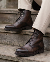 Preston Dark Brown Jumper Boot Commando 675