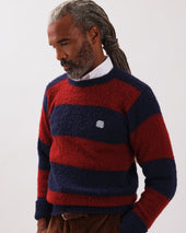 Made In Scotland Red Stripe Shaggy Dog Icon Sweater Classic Fit