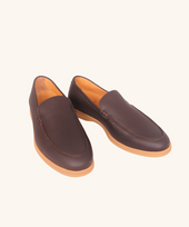 Brown Deerskin Bemer Walk Loafers