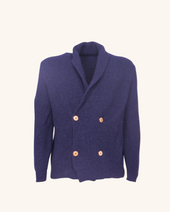 Navy Cashmere Cardigan