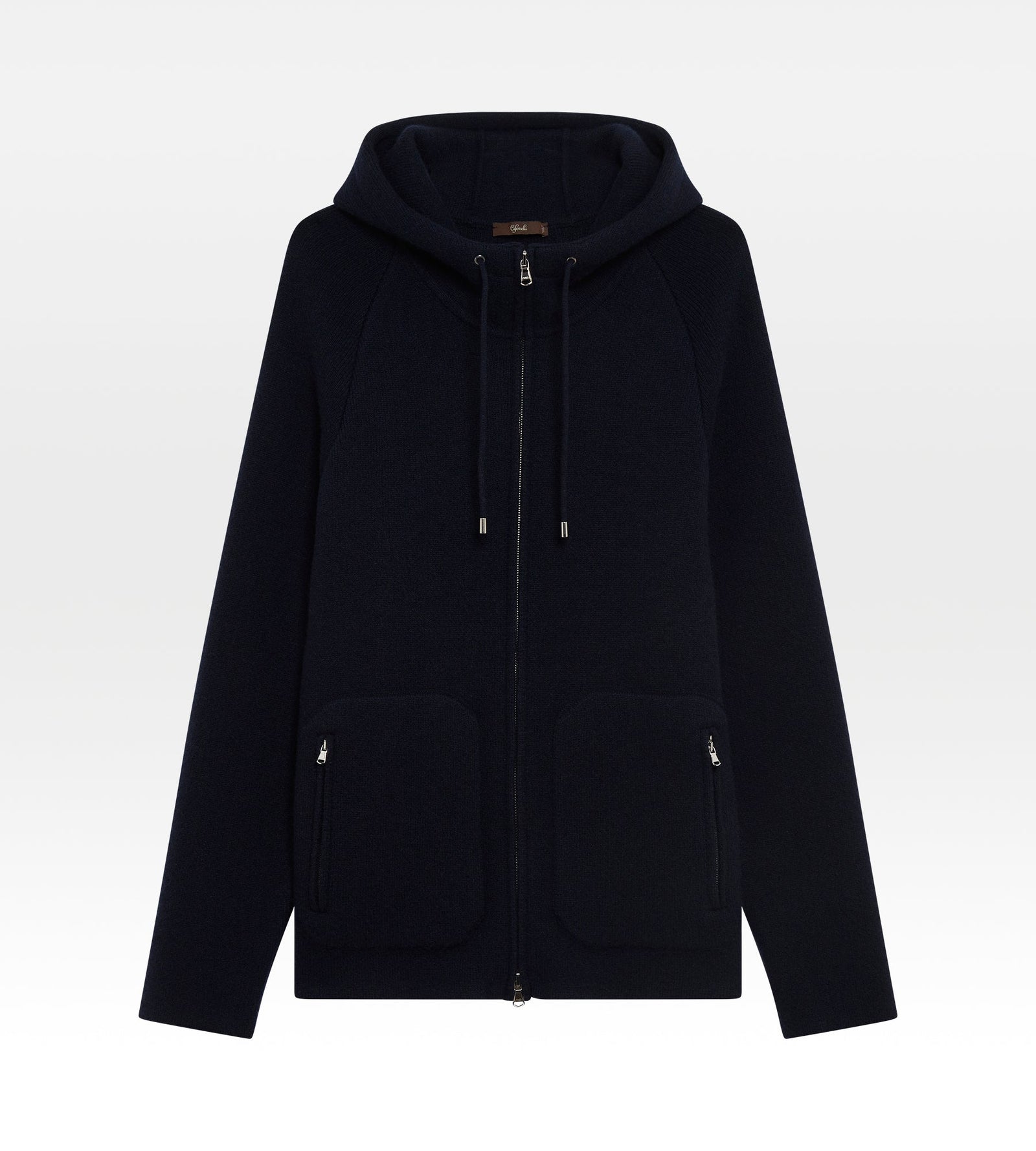 Cardigan Zipp Capuche En Cachemire