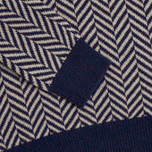 Pull En Laine Zig Zag Bleu