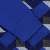 Pull En Cachemire G Om Trique Bleu