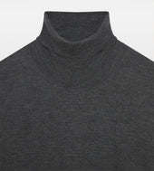 Pull à col roulé en cachemire et soie